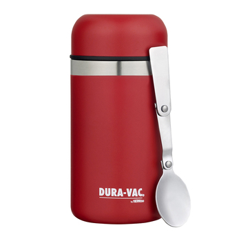 DURA-VAC Vacuum Insulated Food Jar Portable Storage Container Red 500ml