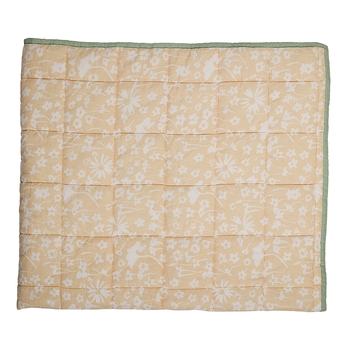 Ecology Solaris Quilted Throw Size 152 x 127cm Blush/Lemon Bedding