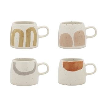 4pc Ecology Nomad Stoneware Espresso Coffee Cups Arch 60ml