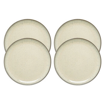 4PK Ecology Element 26.5cm Stoneware Dinner Plate Round - Doe