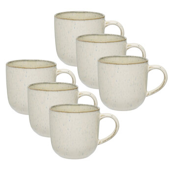 6PK Ecology Element 360ml Stoneware Mug w/ Handle Round - Doe