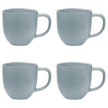 4PK Ecology Dwell Drinking Tea/Coffee Mug 340ml - Pebble