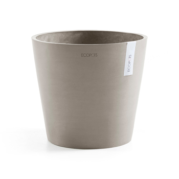 Ecopots Amstersdam 30cm Home Decor Garden Plant Pot Taupe