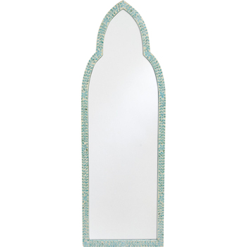 LVD Ocean Floor Capiz/MDF 180cm Mirror Wall Hanging Display - Blue