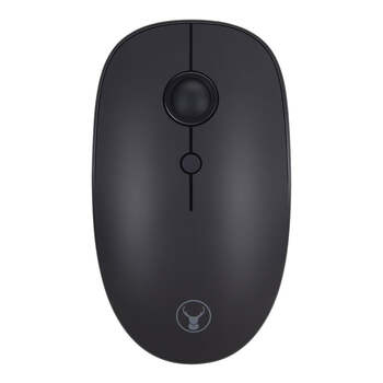 Bonelk Wireless Round Scroll 4D Mouse, 800-1600 DPI, M-257 (Black)