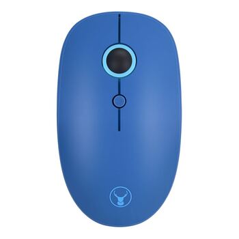 Bonelk Wireless Round Scroll 4D Mouse, 800-1600 DPI, M-257 (Blue)