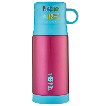 Thermos 355ml Funtainer Vacuum Insulated Warm Beveridge Drink Bottle Pink