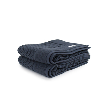 2pc Onkaparinga 60x90cm Avalon Bath Mat 850GSM Midnight