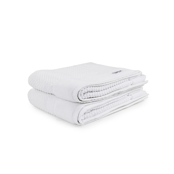 2pc Onkaparinga 60x90cm Avalon Bath Mat 850GSM White