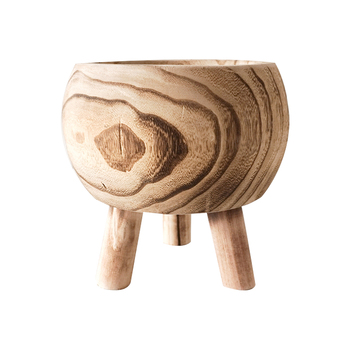 Rayell Timber Wood Pot/Planter Natia Natural Small 20x19cm