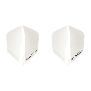 2x 3pc Robson Plus Dart Flights Standard Set - White