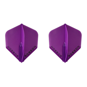 2x 3pc Robson Plus Dart Flights Standard Accessory Set - Violet