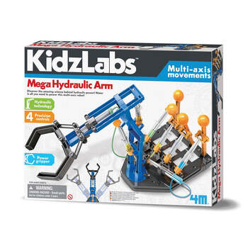 4M KidzLabs Mega Hydraulic Arm Kids Activity Toy 8y+