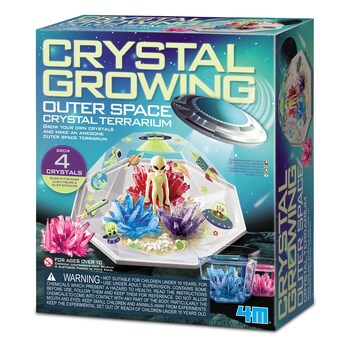 4M Crystal Growing Outer Space Crystal Terrarium Kids Toy 10y+