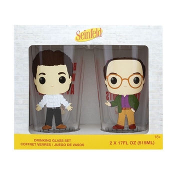 Pop! Drinkware Seinfeld - Jerry & George Glass Set 2-pack