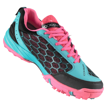 Kookaburra Lithium Unisex Hockey Shoes Teal/Pink Size 10 US/9 UK