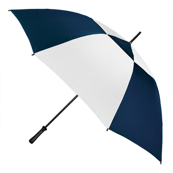 Clifton Golf Reinforced Monsoon 140cm Windproof Umbrella - Navy/White