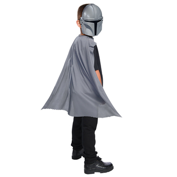 Star Wars Mandalorian Mask & Cape Set Kids/Child Costumes - Grey