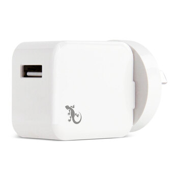 Gecko USB Wall Charger Adapter - White