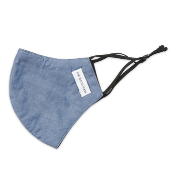 The Good Brand Single Cotton Breathable Face Mask - Denim