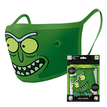 2pc Cartoon Network Rick and Morty Pickle Rick Mask