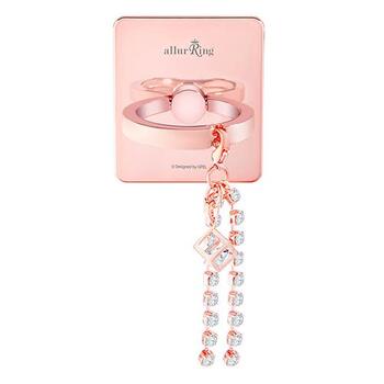 Gpel allurRing Mobile Phone Ring Holder/Stand - Belita Rose Gold/Cube