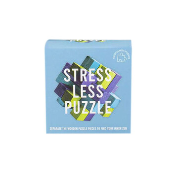 Gift Republic Wooden Stress Less Wellness Puzzles Solving Challenge