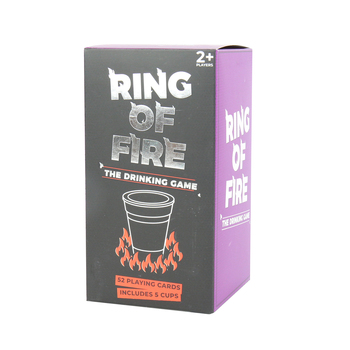 52pc Gift Republic Ring Of Fire Drinking Game Cards w/ 5 Cups