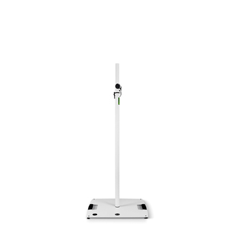 Gravity LS431W Stand w/ Square Steel Base & Mount/Pole For Lighting White