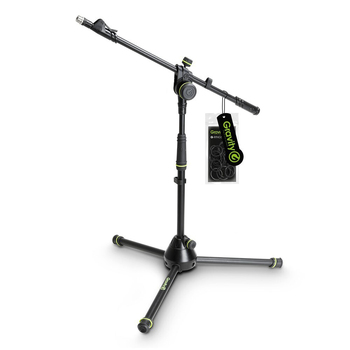 Gravity MS4222B Short Stand w/ Folding Tripod Base For Microphone - Black