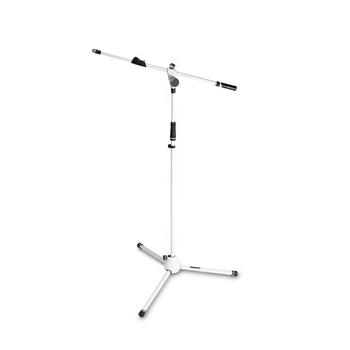 Gravity MS4322W Tripod 169cm Steel Base w/ Adjustment For Microphone White