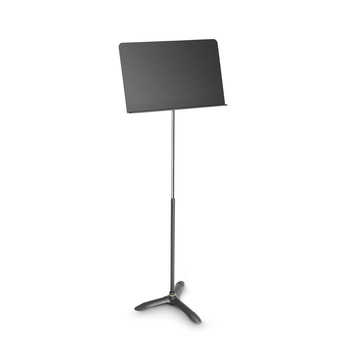 Gravity NSORC1L Tall 150cm Music Stand Orchestra w/ Aluminium Desk - Black