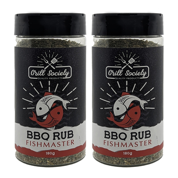 2PK Grill Society Barbeque Grill Rub Fish Master Seasoning 180g