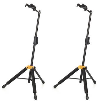 2PK Hercules AGS Auto Grab Single Guitar Stand w/ Rest MC6