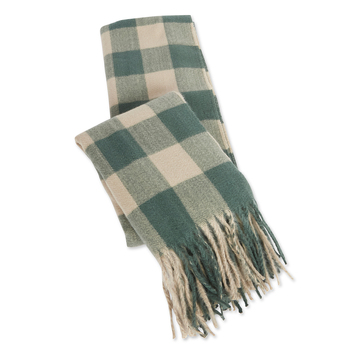 The Good Brand Recycled Knit Scarf Neck Wrap Shawl - Green