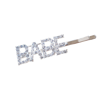 Culturesse 6.5cm Babe Rhinestone Hair Clip - Silver