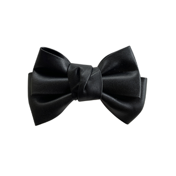 Culturesse Charlotte 1.4cm Bow Tie Hair Clip - Black