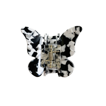 Culturesse Emilia 4.7cm Butterfly Hair Claw - Black/White