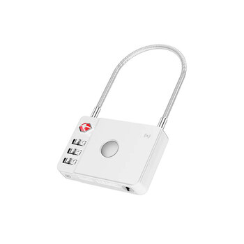 MiLi MiLock TSA Approved Suitcase Luggage Tracker Lock - White