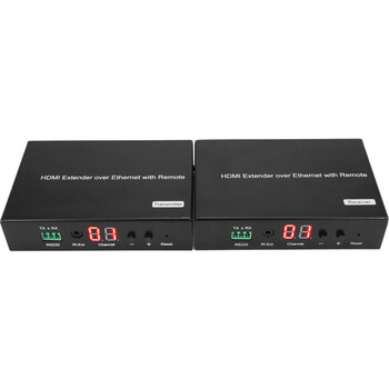 HDMI OVER IP EXTENDER WITH POE 120M REMOTE IR H.264