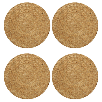 4pc Maine & Crawford Bailey 35cm Jute Table Placemat - Natural