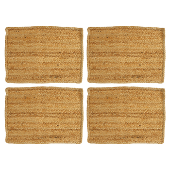 4pc Maine & Crawford Alyssa Jute Placemats 45x33cm - Natural