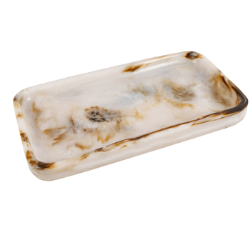 Maine & Crawford Atticus 28cm Resin Serving Tray - Amber