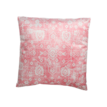 Maine & Crawford Beta 45x45cm Velvet Tribal Print Cushion - Pink