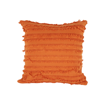 Maine & Crawford Olander 45x45cm Fringed Cushion - Rust