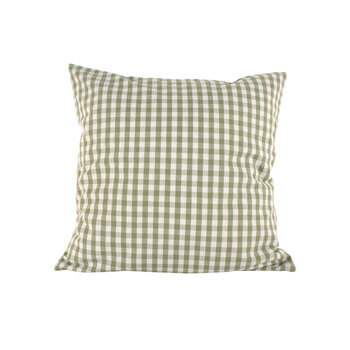 Maine & Crawford Cyrlla 50x50cm Cotton Gingham Cushion Pillow Sage Green