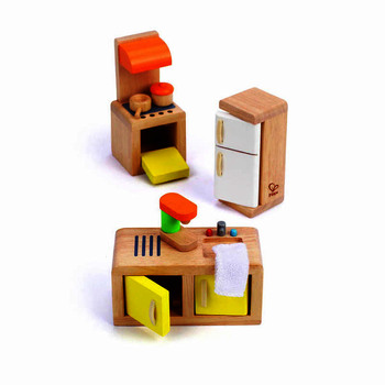 Hape Kitchen Kids Wooden Toy Dollhouse Furniture 3+