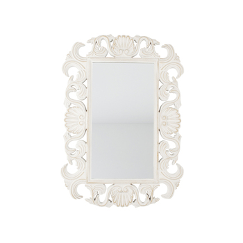 Maine & Crawford Beleste 61x43cm Wall Mirror Rectangle - White