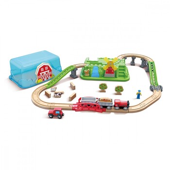 Hape Countryside Train Bucket Set Kids/Toddler Toy 3+