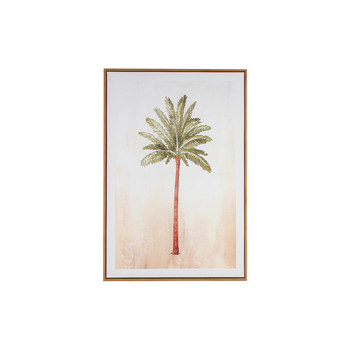 Maine & Crawford St Barts 90x60cm Watercolour MDF Palm Canvas Wall Art